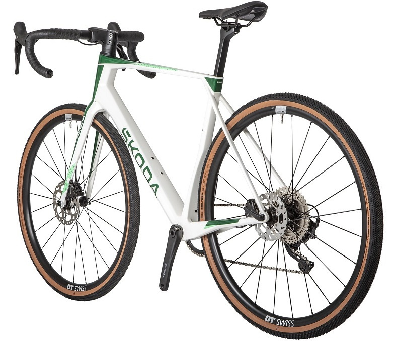 Bicicleta Gravel X-Road Oe Skoda Cycling Verde Smarald, Alb 6U0050226