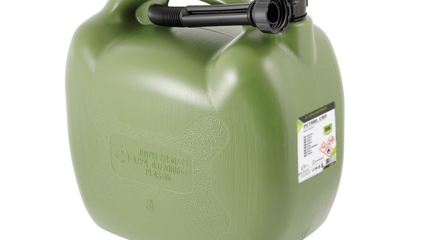 Bidon De Combustibil Din Plastic, 20l, Oval, Kaki Carmotion 63582KH