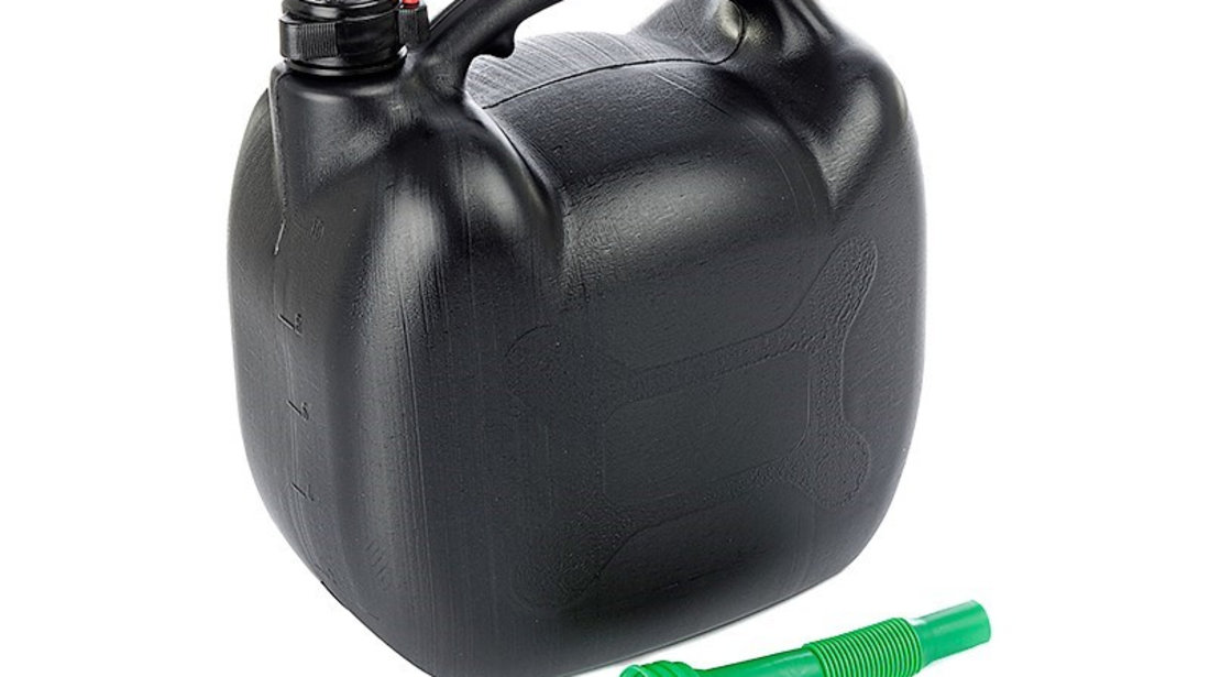 Bidon De Combustibil, Plastic, 10l, Oval, Negru Carmotion 63581