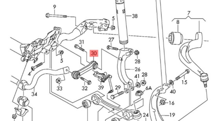 Bieleta antiruliu Audi A4 B8 2.7 TDI CGK OEM 8K0411317C