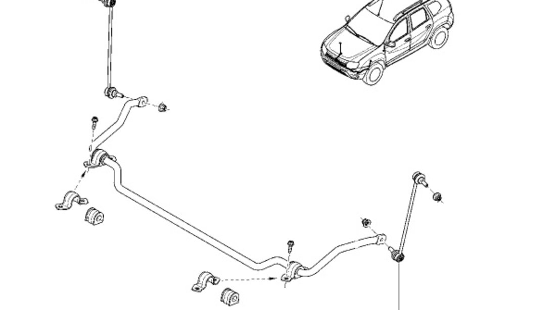 Bieleta Antiruliu Fata Oe Dacia Duster 2010-2017 8200814411