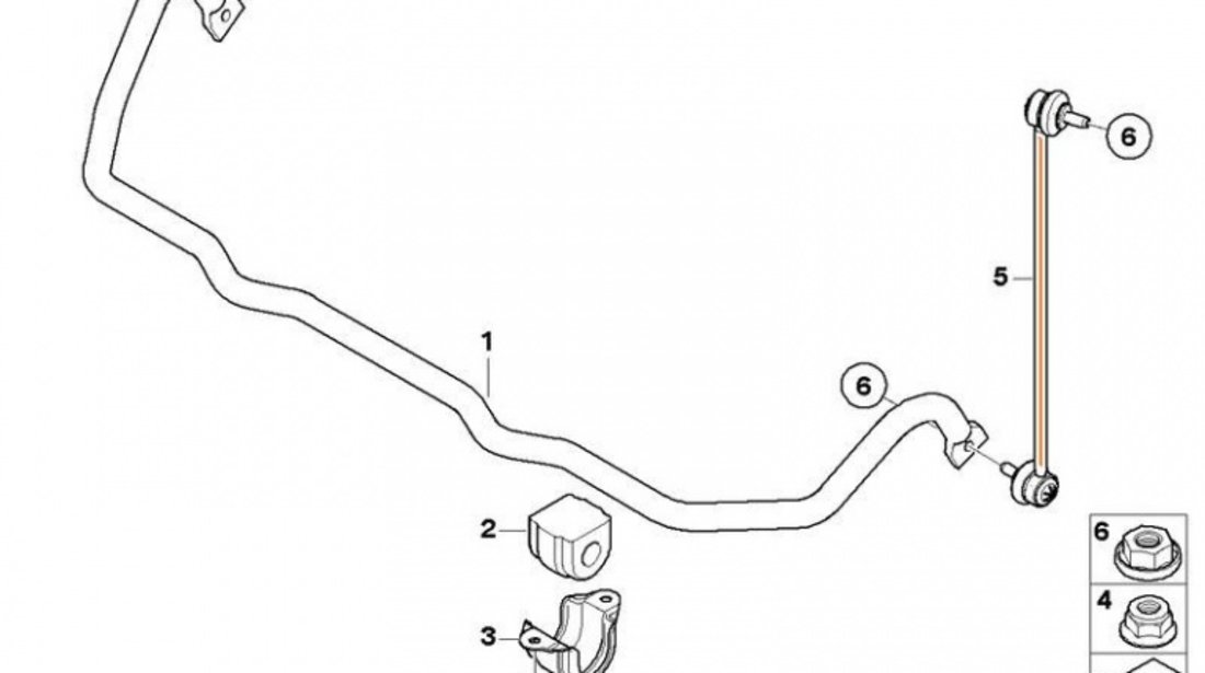 Bieleta Antiruliu Fata Stanga Trw Bmw Seria 5 E61 2003-2010 JTS1187