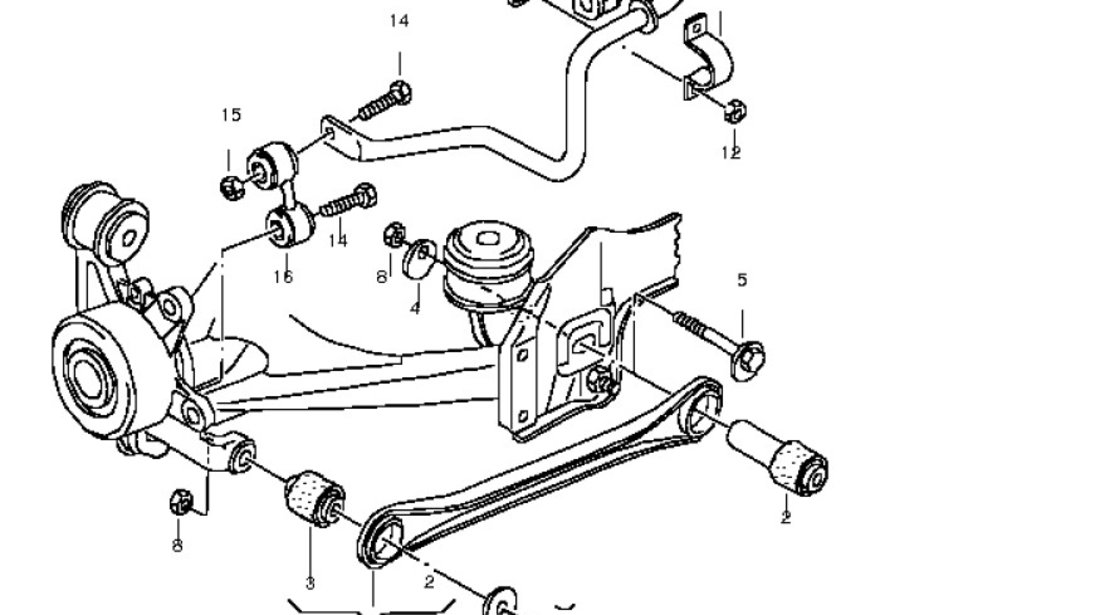 Bieleta antiruliu punte spate Vw Passat 4Motion LEMFORDER 8E0505465D