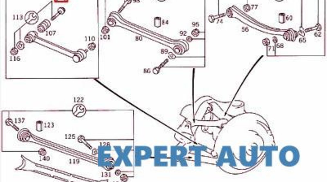 Bieleta spate Mercedes C-Class (1993-2000) [W202]