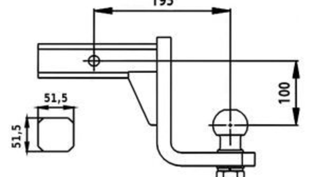 Bila Remorcare auto AH-8 - 3500 Kg