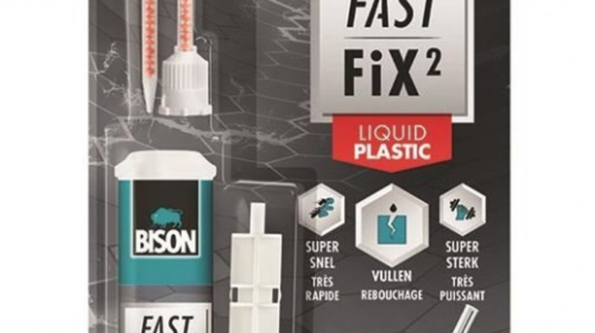 Bison Fast Fix Liquid Plastic Adeziv Reparatie Bicomponent Rapid Si Puternic 10G 400058