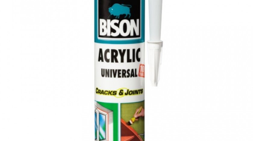 Bison Silicon Acrylic Alb 300ML 426010