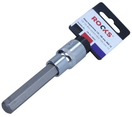 Bit Hex Imbus Rooks 12 mm Cu Adaptor 1/2&quot; 100 mm OK-01.2802