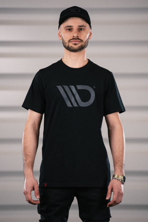 Black T-shirt cu gray logo MA-TSHRT-BLK-MENS-2-M