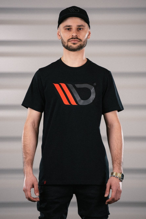 Black T-shirt cu red logo MA-TSHRT-BLK-MENS-1-2XL