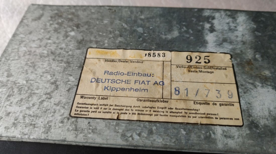 Blaupunkt Ludwigshafen Arimat Oldtimer in stare originala f bună