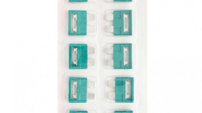 BLISTER SIGURANTE FUZIBILE VERZI 30A SET DE 10 BUC 30642-TEC TECNOPART