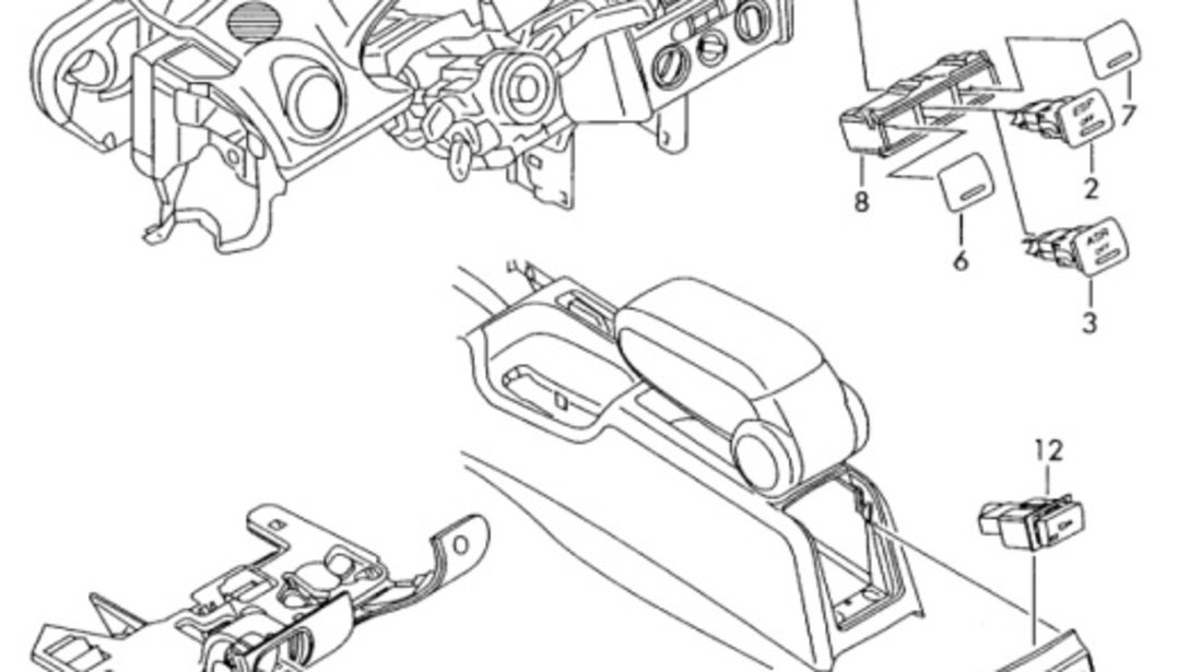 Bloc lumini Audi A3 (8P) Coupe 2004 2.0 TDI OEM 8P0919094