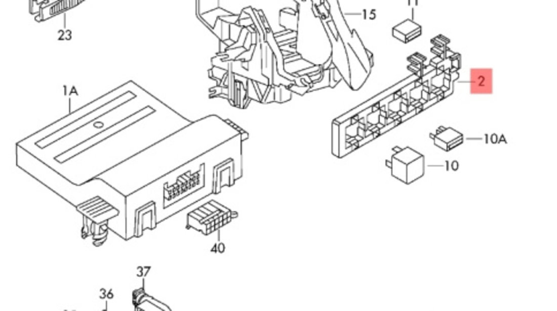 Bloc relee Volkswagen Golf 6 (5K1) Hatchback 2011 1.4 TSI OEM 1K1937503A