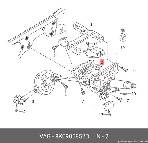 Blocator coloana de directie 8K0905852D Audi A4 B8 2.0 TDI CAG 103 KW OEM 8K0905852D