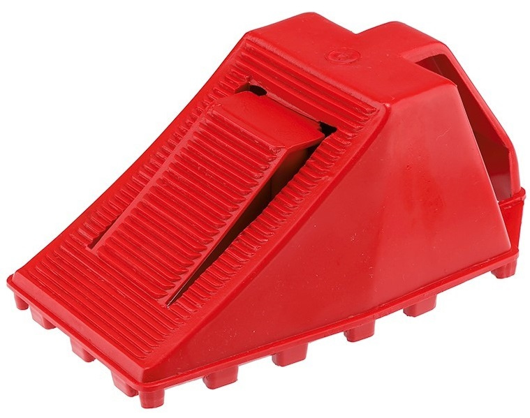Blocator Roată Plastic Cu Frână Carmotion Rosu 58113
