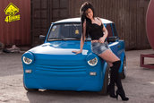 Blue Trabi by Stefan