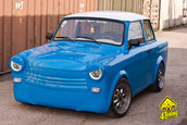 Blue Trabi by Stefan