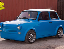 Blue Trabi by Stefan