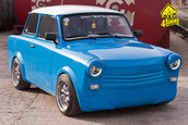 Blue Trabi by Stefan