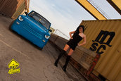 Blue Trabi by Stefan