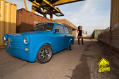 Blue Trabi by Stefan