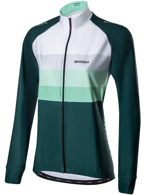 Bluza Ciclism Femei Oe Skoda Verde / Alb Marimea XXL 000084611AE
