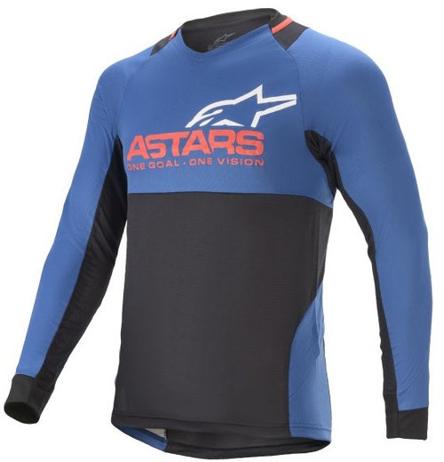 Bluza Moto Barbati Alpinestar Drop 8.0 V2 LS Jersey Albastru / Rosu Marimea XL 17669217313XL