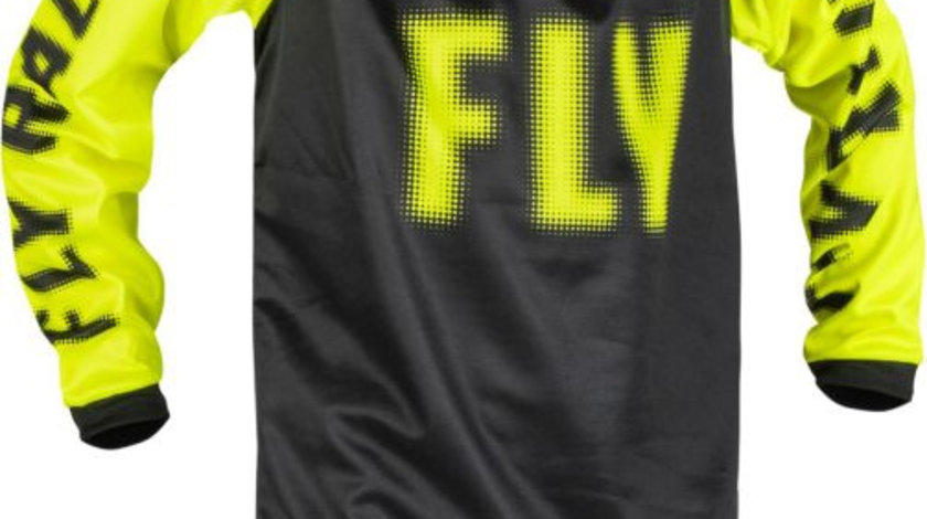 Bluza Moto Copii Fly Youth F-16 Negru / Galben Fluorescent Marimea YM FLY 376-220YM