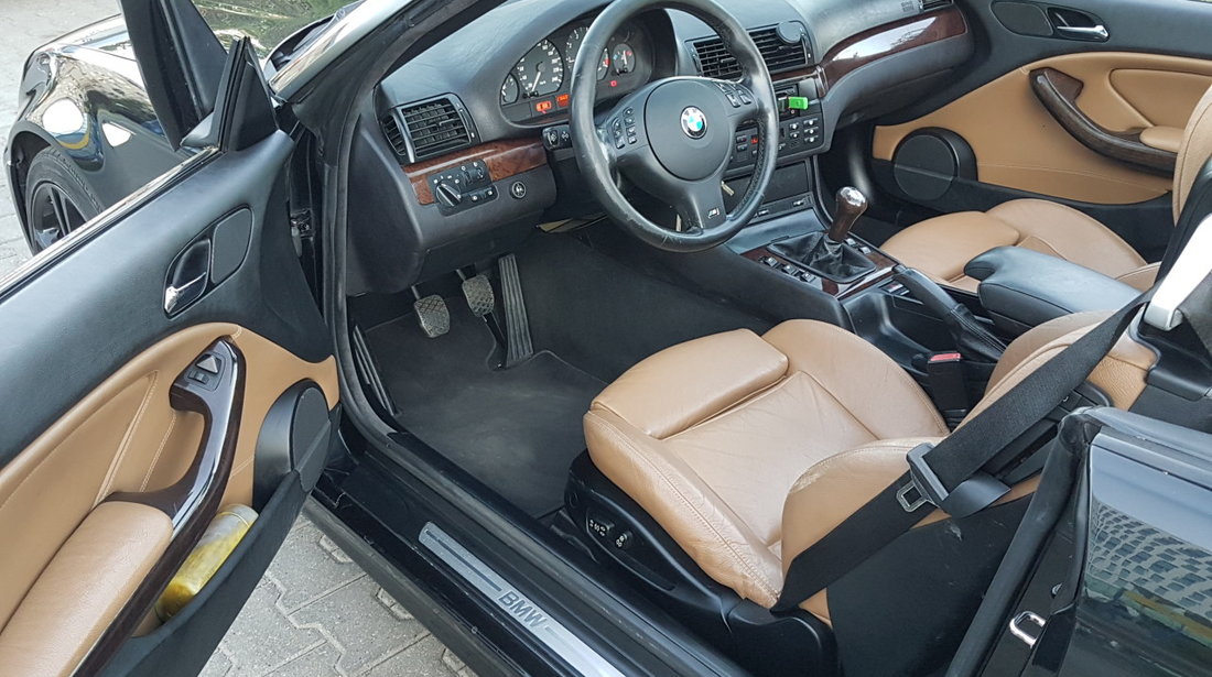 BMW 318 318i cabrio M///pachet piele maro scaune sport,jante 18 toli,gpl,Klima 2005