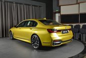 BMW 730Li in Austin Yellow