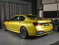 BMW 730Li in Austin Yellow