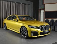 BMW 730Li in Austin Yellow