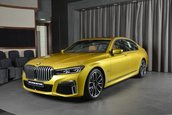 BMW 730Li in Austin Yellow