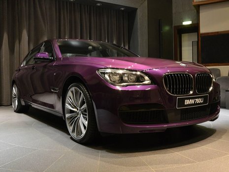 BMW 760Li in Twilight Purple