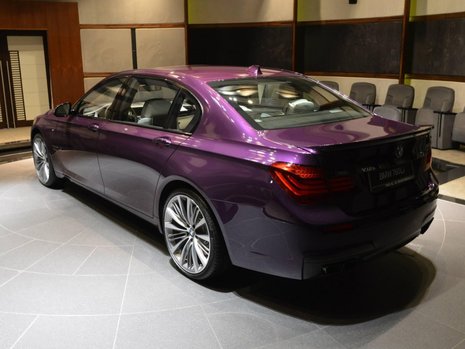 BMW 760Li in Twilight Purple