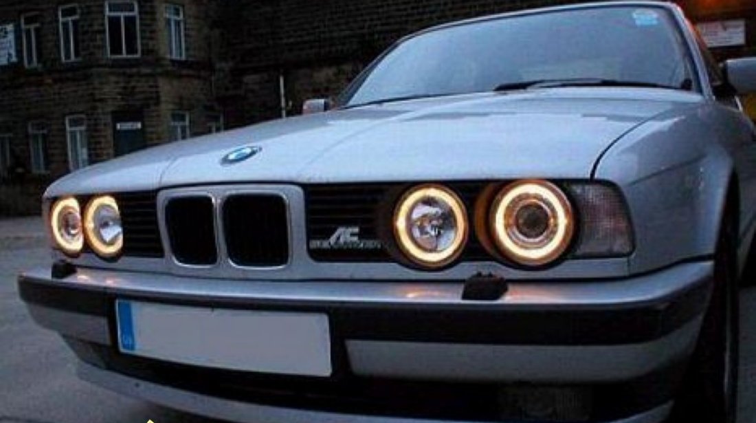 BMW E34 SERIA 5 ACCESORII TUNING FARURI ANGEL STOPURI LED PORIECTOARE NOI IMPORT GERMANIA