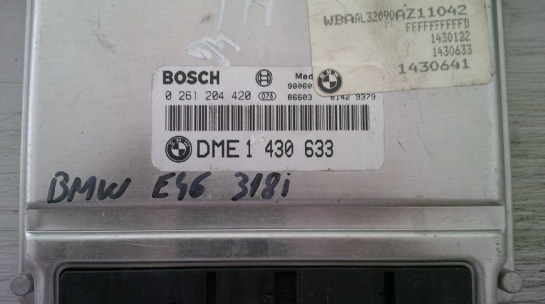 bmw e46 318i DME1430633 BOSCH 0261204420