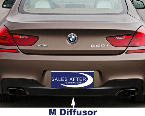 BMW  F06 Grand Coupe Difuzor bara spate M dark shadow