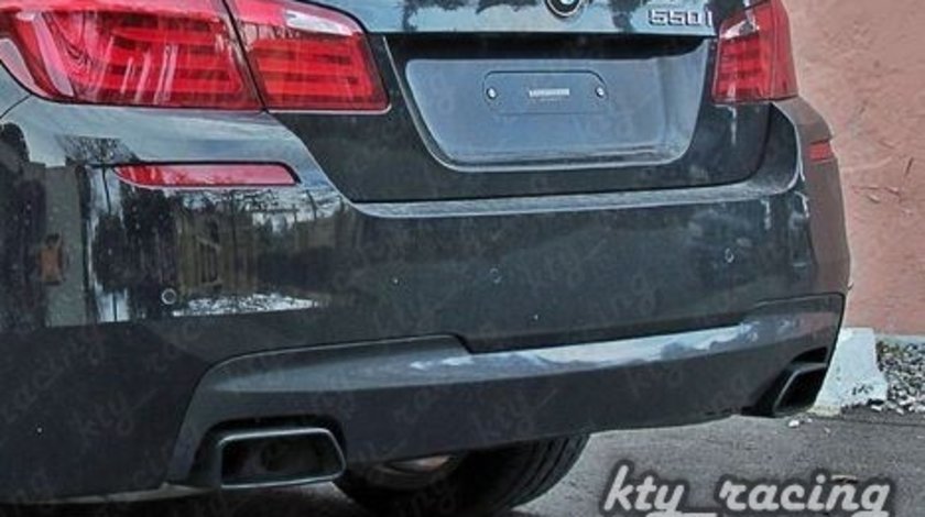 BMW F10 Difuzor bara spate M dark shadow pentru esapament dublu