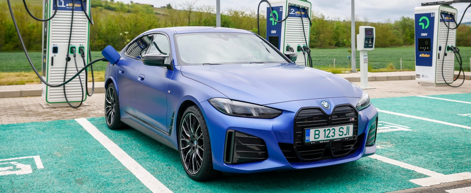 BMW i4 M50 testeaza cel mai mare hub de incarcare din Romania BMW i4 M50 testeaza cel mai mare hub de incarcare din Romania