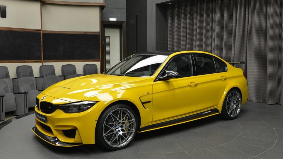 BMW M3 in nuanta Speed Yellow