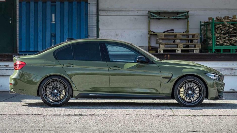 BMW M3 in Urban Green