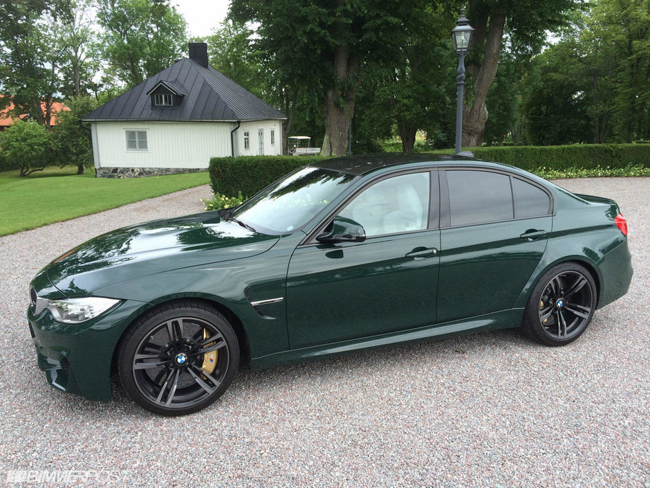 BMW M3 Sedan in British Racing Green