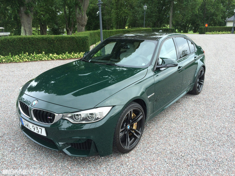 BMW M3 Sedan in British Racing Green