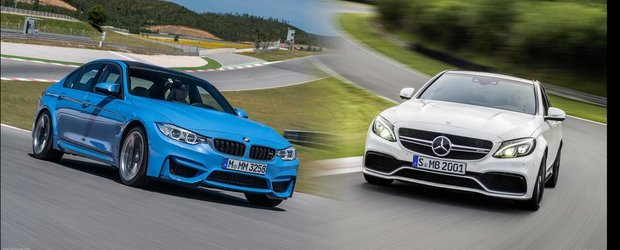 BMW M3 vs Mercedes C63 AMG: Ce alegi si de ce?