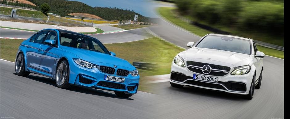 BMW M3 vs Mercedes C63 AMG: Ce alegi si de ce?