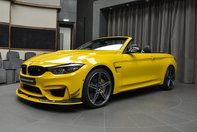 BMW M4 Convertible in nuanta Speed Yellow