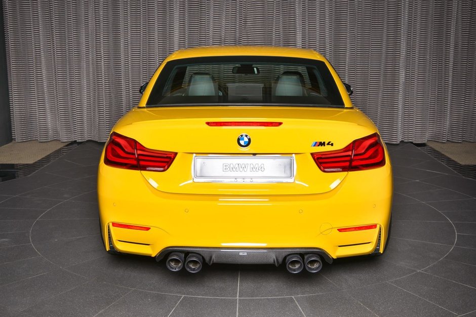 BMW M4 Convertible in Speed Yellow