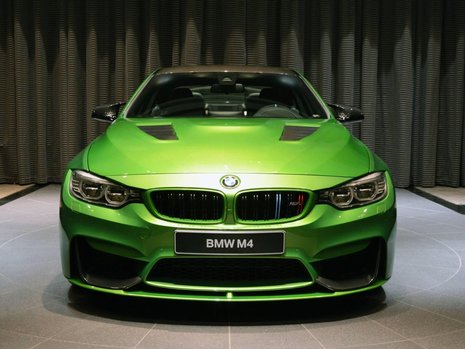 BMW M4 in Java Green